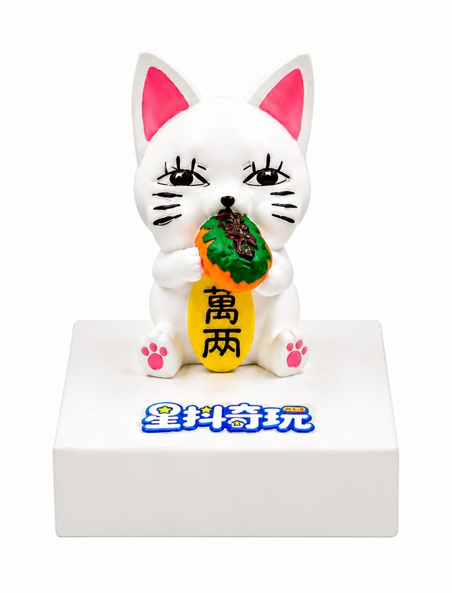 招财猫造型互动印章（星抖奇玩）